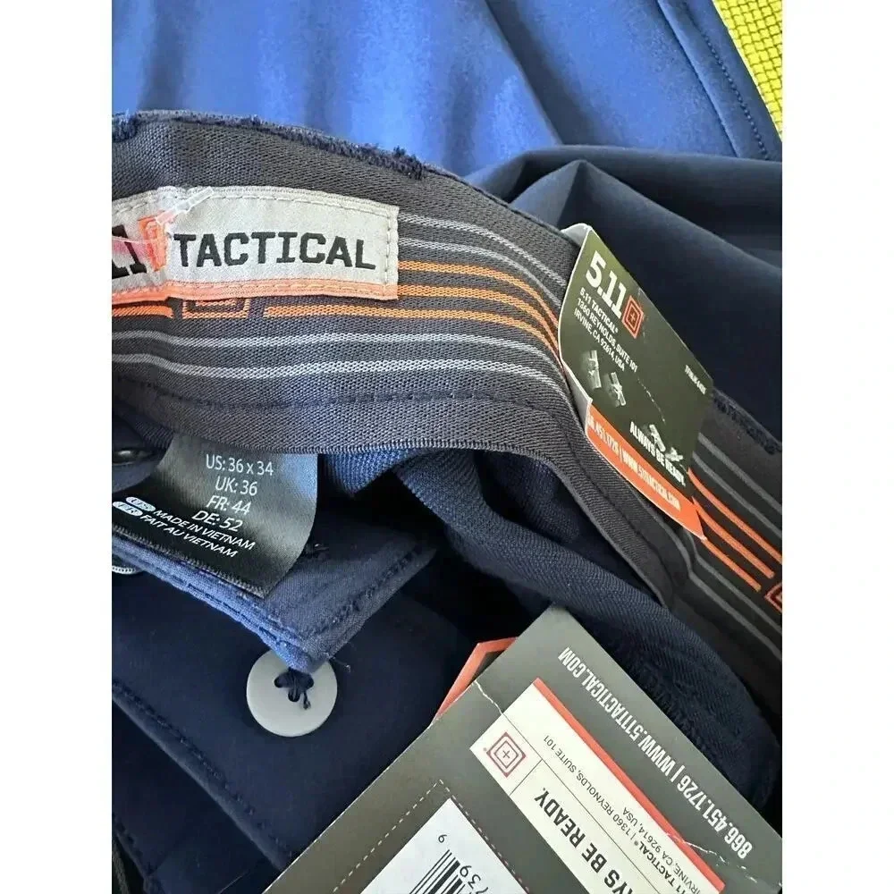 NWT 511Tactital Men's Black Enduro Flex Slim Fit Bravo Pants Size 34W 36L